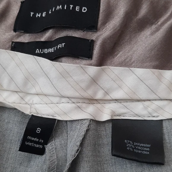 The Limited Aubrey Fit Trouser Pants Size 8 Gray Office Career LIKE NEW! - Picture 6 of 11